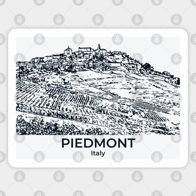 Piedmont - Italy Magnet by Lakeric